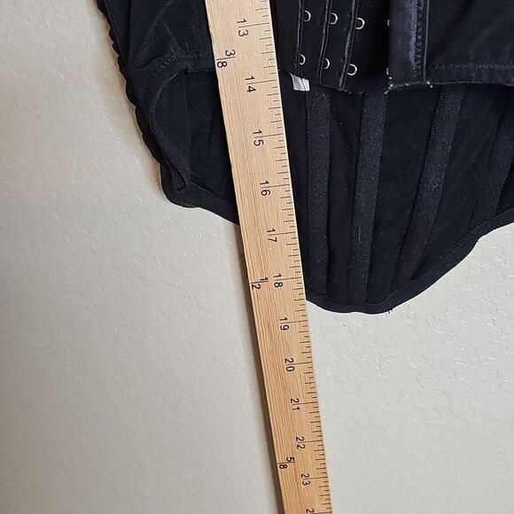 Urban Outfitters Out From Under Black Mesh Corset Top Medium - Picture 6 of 7